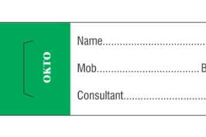 Green Patient Id band White India 4.25